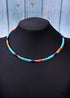 Boho Necklace, Tila Bead Choker, Color of Life